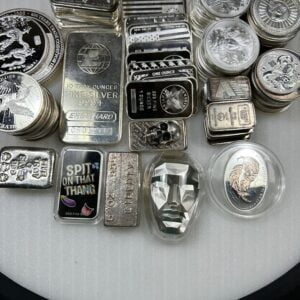 One Troy Oz. 999 Fine Silver Rounds/Bars (Random Designs)